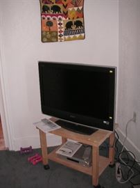 2010 Sony Bravia flat screen TV; Magnavox DVD player