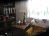 Antique painted lamp