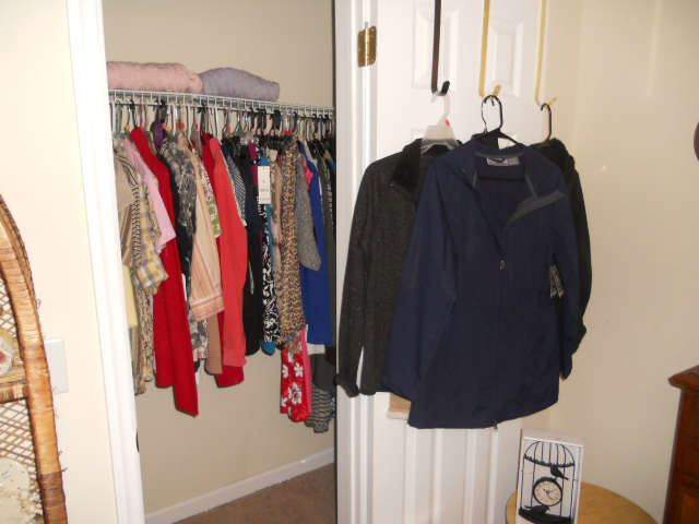 Like New and New clothes with tags still on them.  Sizes range from 4-6 and small with petite sizes.  