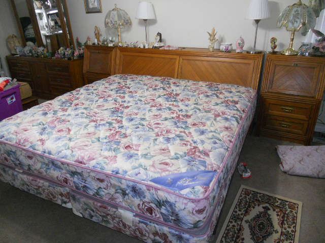 Great California King Bed with Lighted Headboard