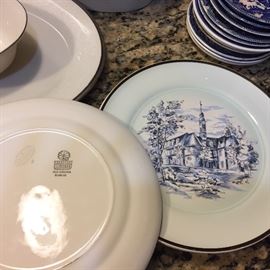Limoges USA Old Virginia Blue plates