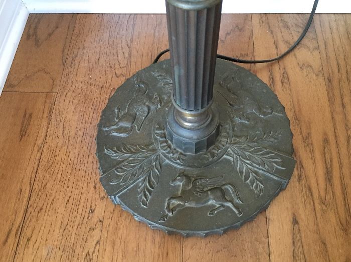 Rare Miller Co.  bronze lamp.  Pegasus.