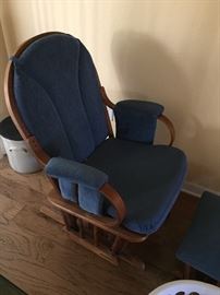 Glider chair and stool
