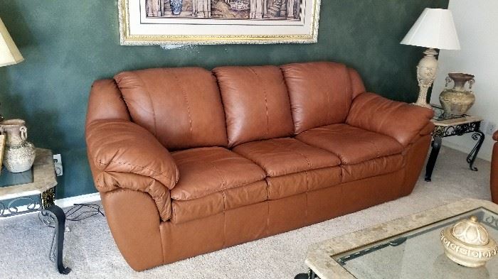 Leather Sofa - $450 obo