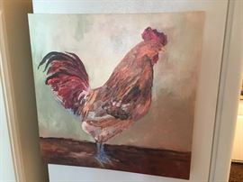 Lots of roosters decor