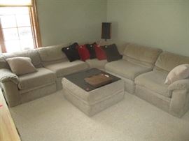 Sectional sofa and ottoman