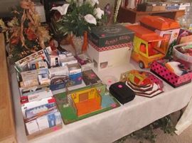 Household items and Barbie toys