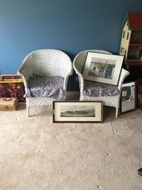 Wicker Chairs, Antique 