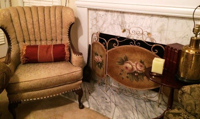 Painted Fire Screen & More