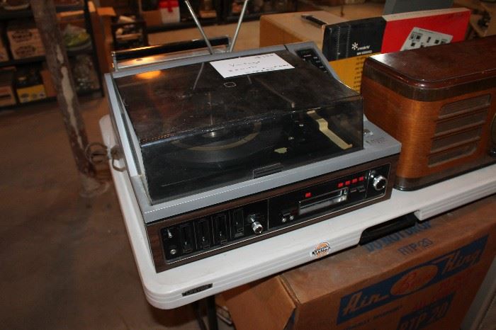 Vintage Zenith Hi-fi w/ turntable and 8-track tape deck