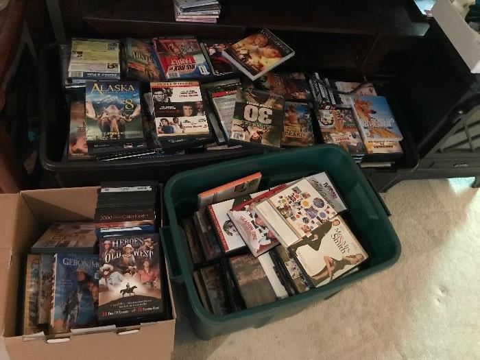 Tons of DVDs 