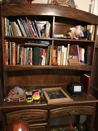 Books and Bookcase desk - lot's of bibles too 