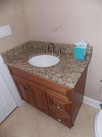 granite vanity sink