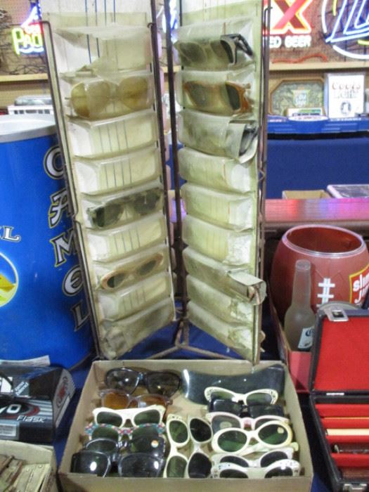 1960's Sunglasses and display