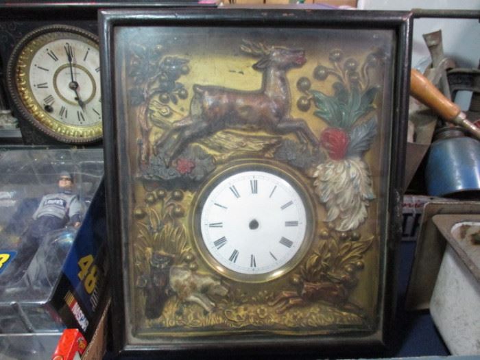 Antique German wall clock