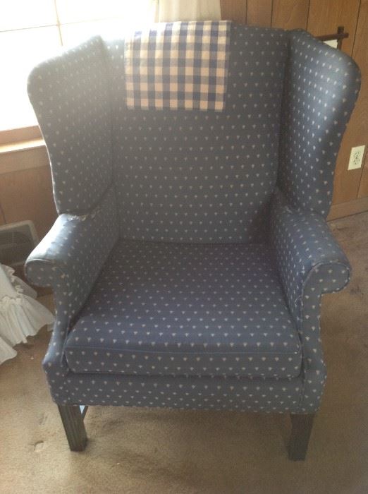 Wingback Chair / Ottoman (not pictured) $ 100.00