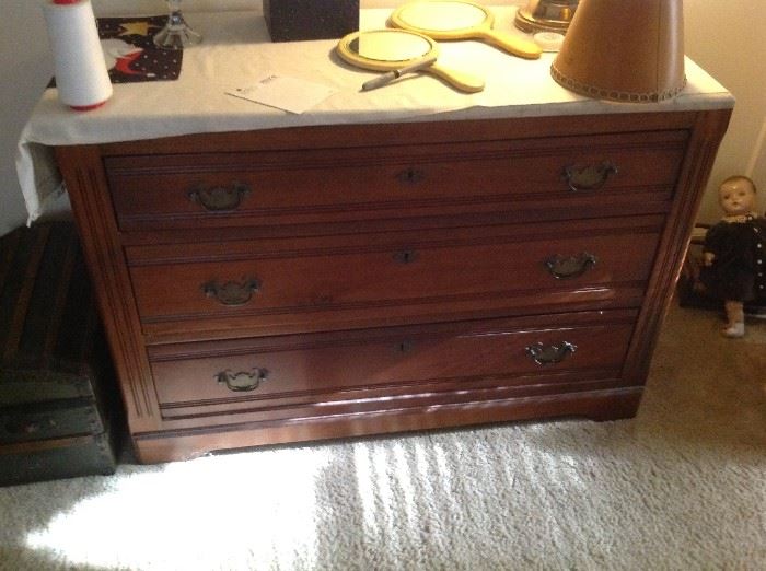 3 Drawer Antique Dresser $ 200.00