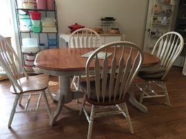 Table and 6 (only 4 shown) chairs