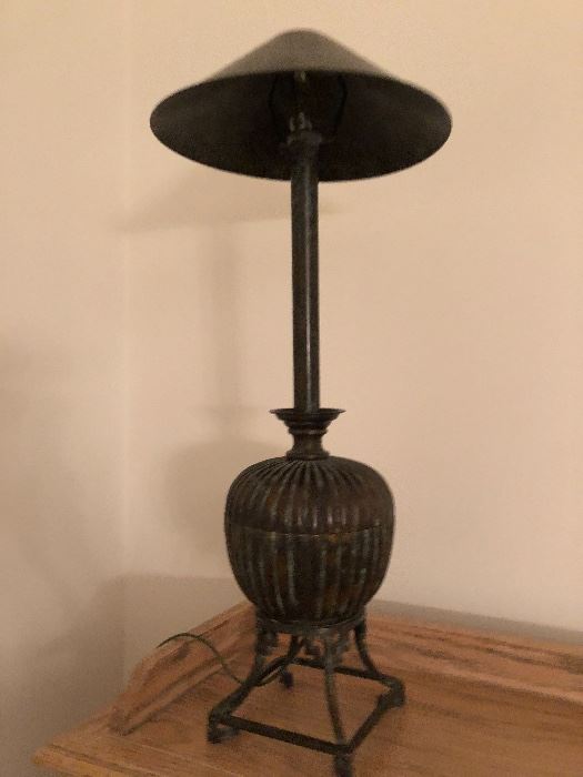Bronze Candle Stick Lamp