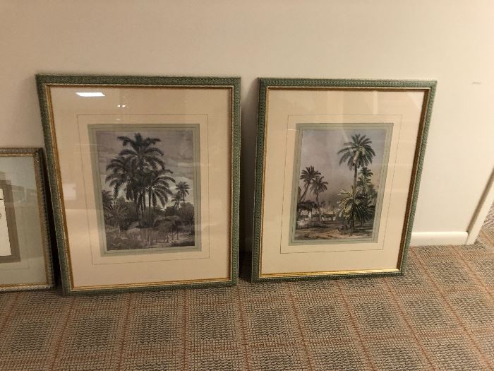 framed pastoral scene prints 