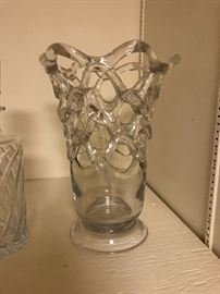 Uniquely designed glass vase