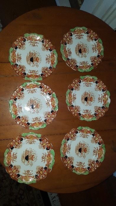 Set of 6 Plates from England, by Mason's