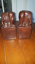 Pair of Elephant Bookends