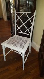 Set of 4 Faux Bamboo Chairs. 