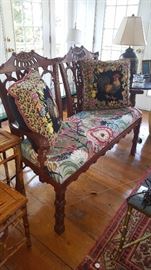 Chinese Chippendale Settee