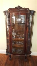 American Bow Front China Hutch 