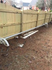 #39 diving Board 92" Long x17Wx2" thick $20.00. #43 Pool cover Roller $100.00