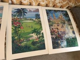 #42 (4) Alaskian Airline Prints Signed and Numbered Set Price $100.00