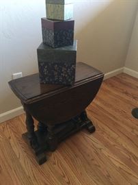Antique drop leaf table