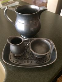 Pewter serveware