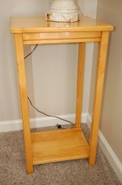Small wood side table