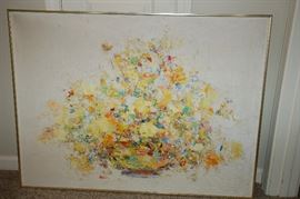 Original oil, floral picture