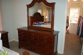 Matching Cherry Grove dresser with mirror