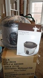 Wolfgang Puck Rice Cooker, Bistro Collection, New in Box.