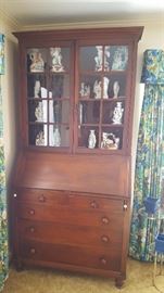 Antique Walnut Slant Front Secretary
