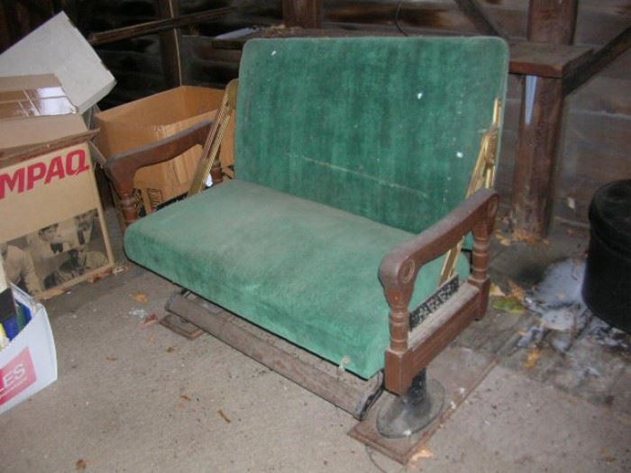Vintage train seat