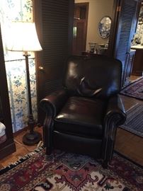 Leather Master leather recliner in mint condition 33"w x 37"d x 39"h  $240