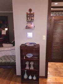 One of several small bookcases or display shelving for sale 