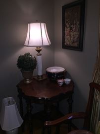 Scalloped edge table for sale