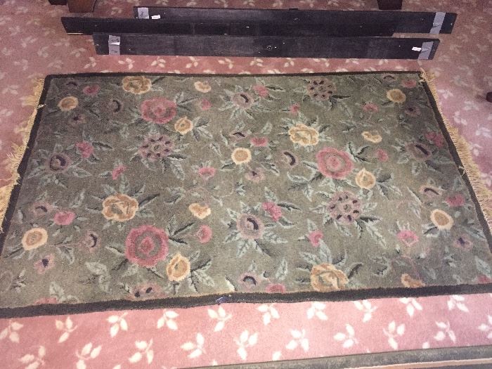 close up of the area rug