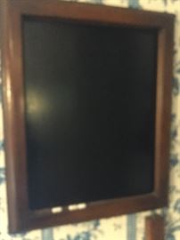 sorry - blurry photo of this antique reproduction chalkboard