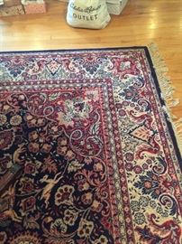 11" x 8'4"  oriental rug great colors asking  $340
