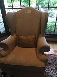 Wing back chair asking $80