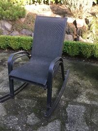pair of outdoor rockers asking $40 for the pair