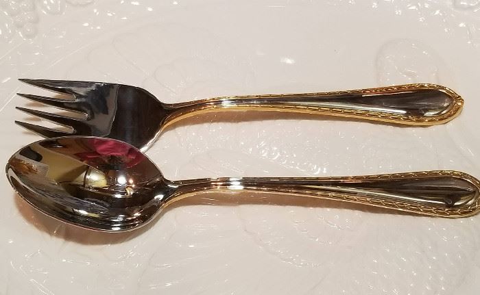 Waterford Gold Trimmed Serving Pieces