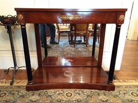 Vintage French Empire mahogany/ ebony side table.